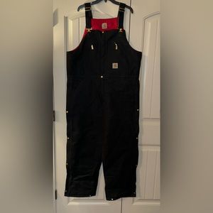 Carhartt  Loose Fit Firm Duck Quilt-Lined Bib Overalls - Insulated. XL regular.
